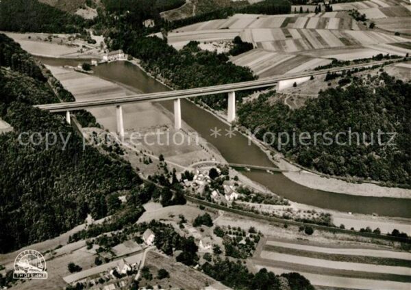 Hann. Muenden Autobahn Werrabrücke Fliegeraufnahme