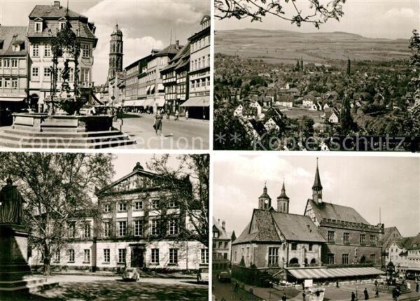 Goettingen Niedersachsen Gänselieselbrunnen Panorama Hainberg Au
