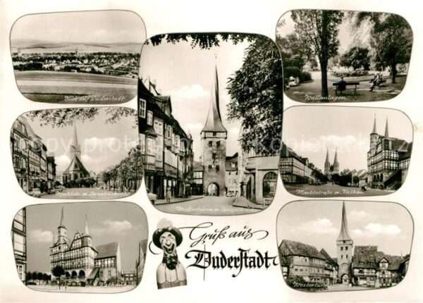 Duderstadt Panorama Wallanlagen Marktplatz Kirche