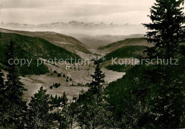 Menzenschwand Landschaftspanorama Schwarzwald mit Sch