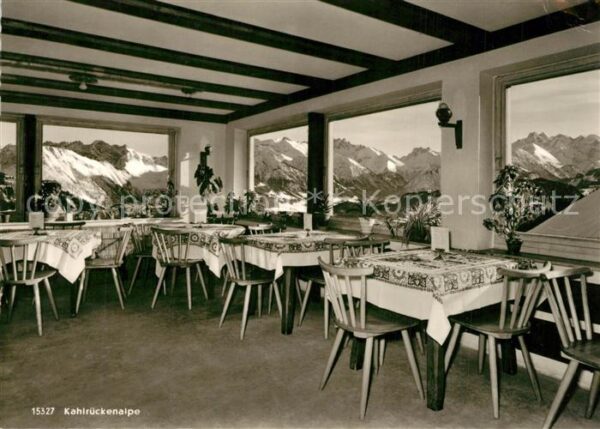 Ofterschwang Wiesenbaude Kahlrückenalpe Gastraum Alp