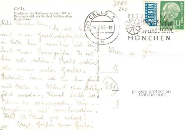 Celle Niedersachsen Nordgiebel Rathaus 16. Jhdt. Renaissanc – Bild 2