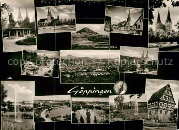 Goeppingen Stadtpanorama Gebäude Sehenswürdigkeite