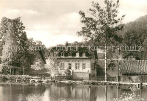 Waltershausen Gotha Gaststätte Bellevue am Wasser
