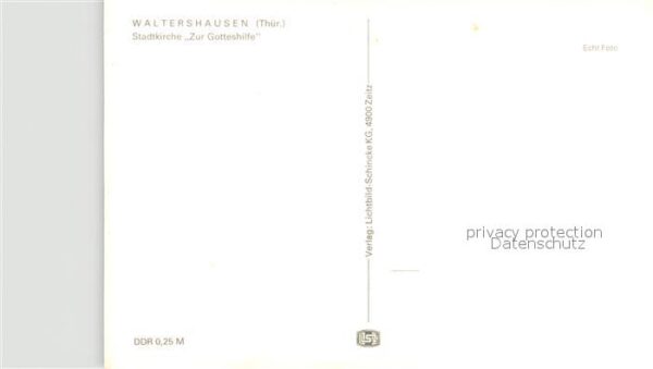 Waltershausen Gotha Stadtkirche Zur Gotteshilfe – Bild 2
