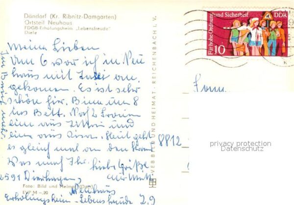 Neuhaus Dierhagen FDGB Erholungsheim Lebensfreude Diele T – Bild 2