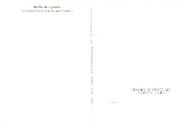 Heiligensee Berlin Dorfkirche 13. Jhdt. – Bild 2