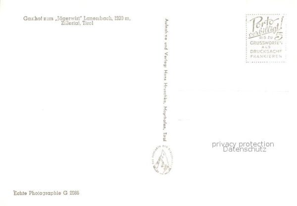 Lanersbach Gasthof zum Jägerwirt Zillertal Alpen – Bild 2
