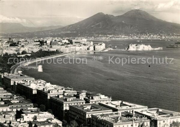 Napoli Neapel Panorama da Villanova Vulkan Vesuv