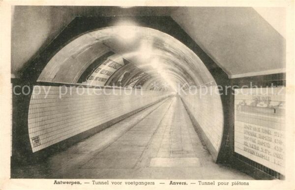 Anvers Antwerpen Tunnel pour piétons Fussgängertunnel
