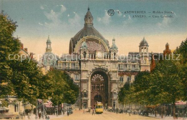 Anvers Antwerpen La Gare Centrale Hauptbahnhof