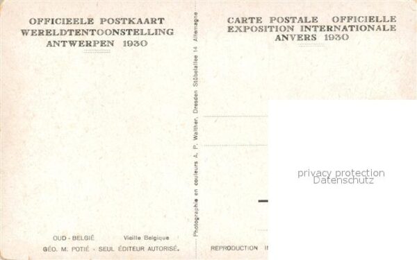 Antwerpen Anvers La Vieille Belgique Exposition Internat – Bild 2