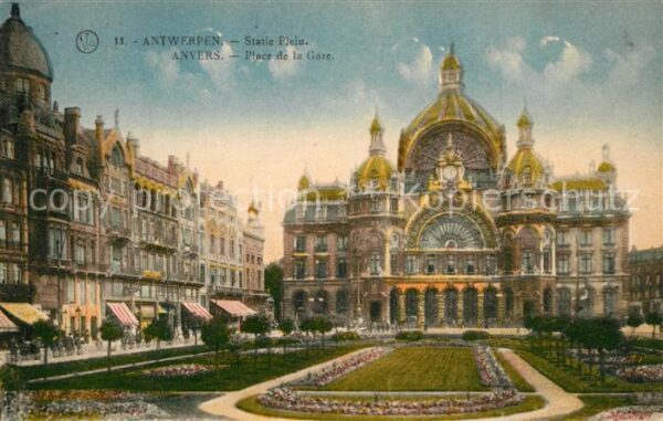 Anvers Antwerpen Place de la Gare Bahnhofsplatz