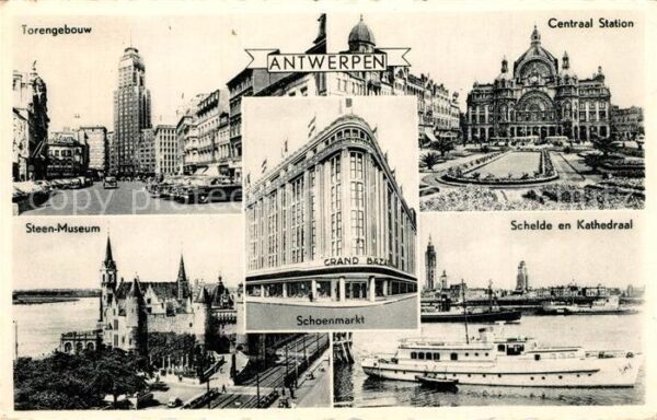 Antwerpen Anvers Torengebouw Centraal Station Steen Muse