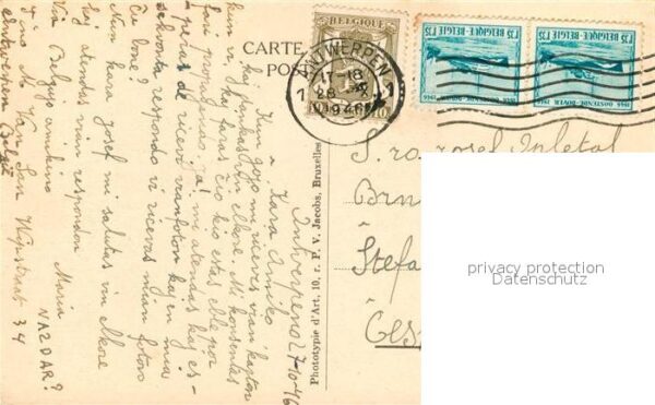 Anvers Antwerpen Cathedrale et la Fontaine Brado Monumen – Bild 2