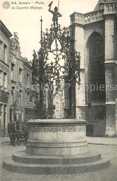 Anvers Antwerpen Puits de Quentin Massys
