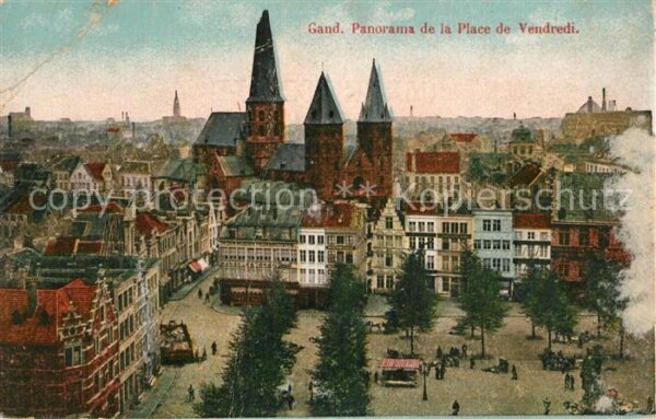Gand Belgien Place de Vendredi Eglise