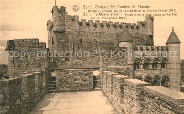 Gand Belgien Chateau des Comtes de Flandre Schloss