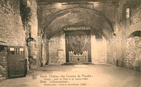 Gand Belgien Chateau des Comtes de Flandre Donjon Sa