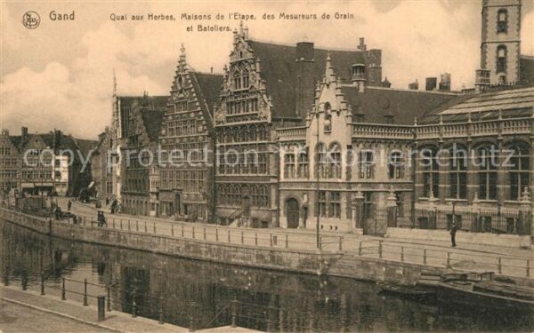 Gand Belgien Quai aux Herbes Maisons de l'Etape des