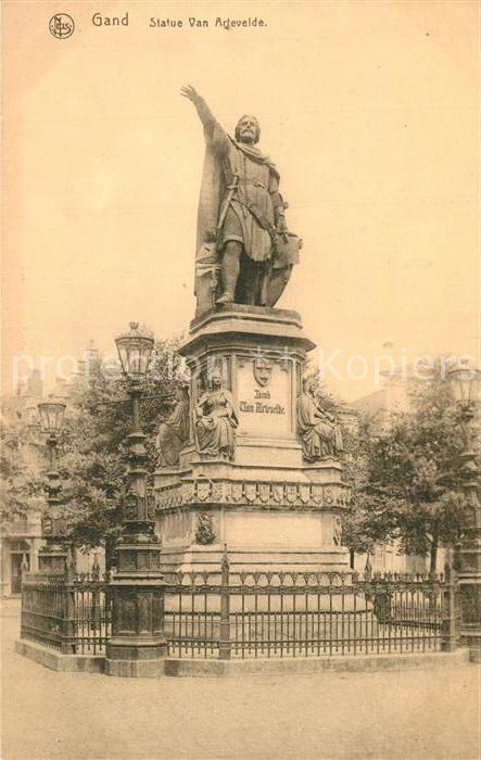 Gand Belgien Statue Van Artevelde