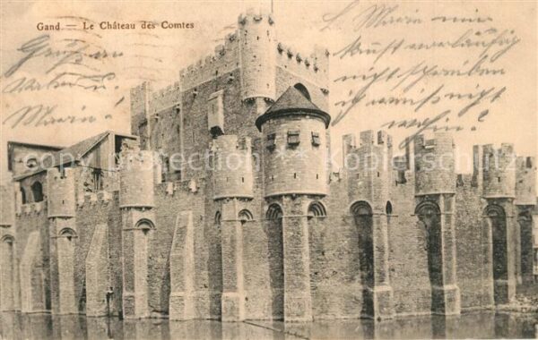 Gand Belgien Chateau des Comtes Schloss