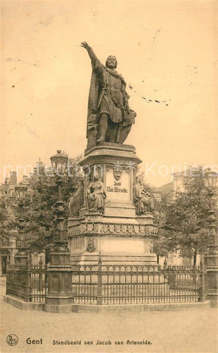Gent Gand Flandre Standbeeld van Jacob van Artevelde Stat