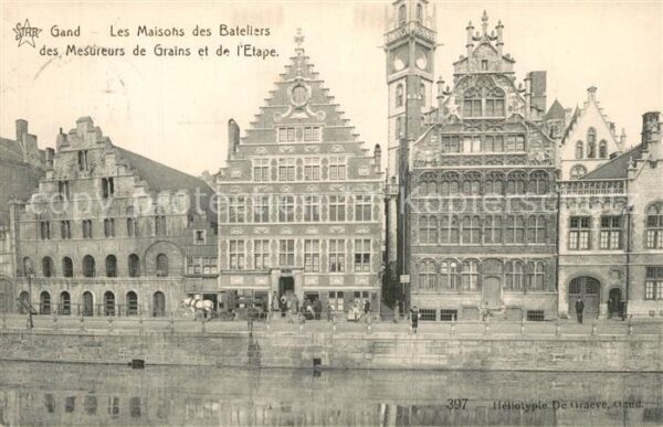 Gand Belgien Les Maisons des Bateliers des Mesureurs