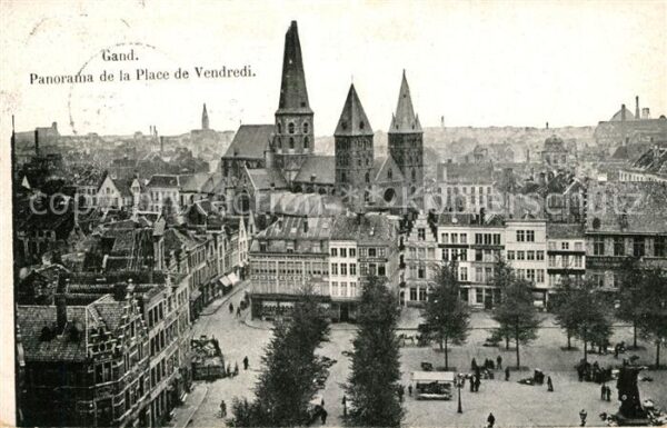 Gand Belgien Place de Vendredi Eglise