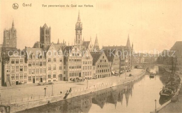 Gand Belgien Quai aux Herbes