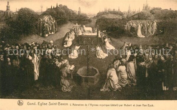 Gand Belgien Eglise Saint Bavon Adoration de l'Agnea