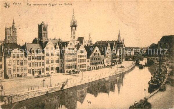 Gand Belgien Le Quai aux Herbes Serie 3 No 28