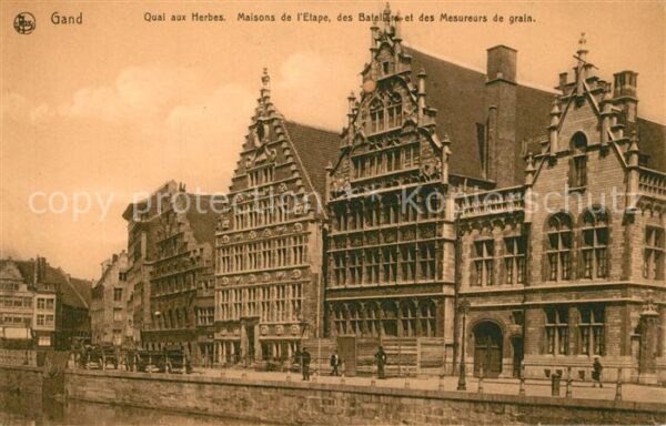 Gand Belgien Quai aux Herbes Maison de l'Etape des B