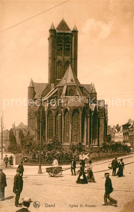 Gand Belgien Eglise Saint Nicolas Serie Gand No. 50