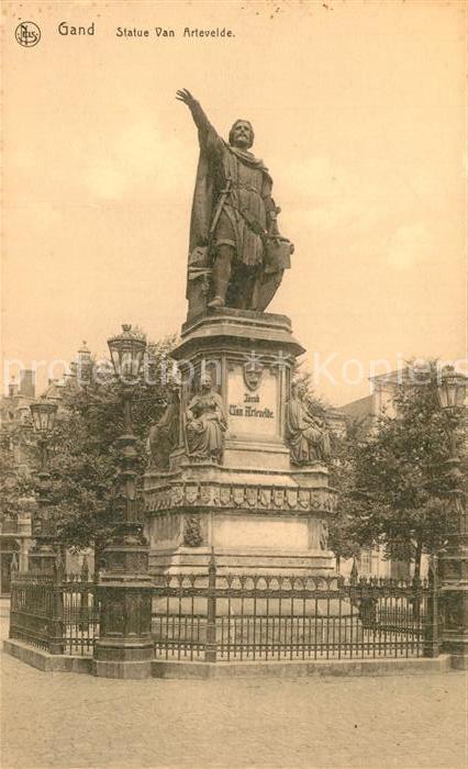 Gand Belgien Statue Van Artevelde Monument