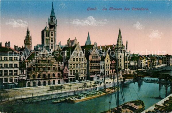 Gand Belgien La Maison des Bateliers Quai aux Herbes