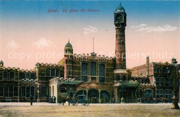 Gand Belgien La Gare Saint Pierre Bahnhof