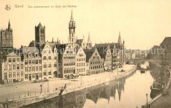 Gand Belgien Le Quai aux Herbes