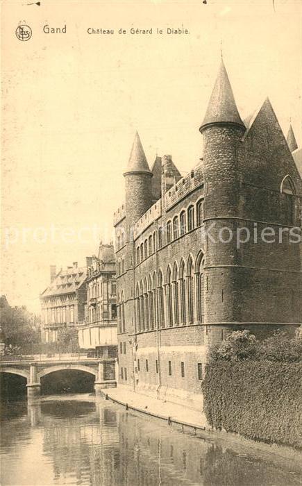 Gand Belgien Chateau de Gérard le Diable