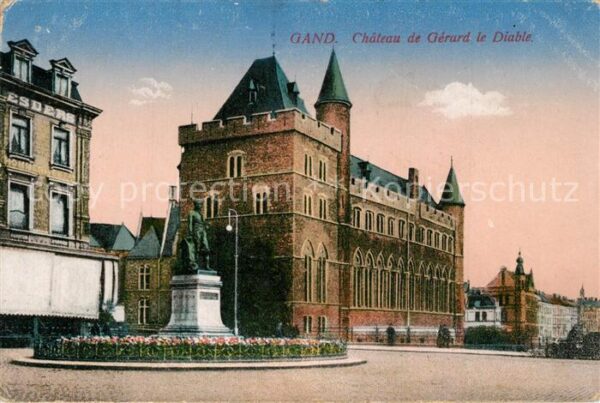 Gand Belgien Chateau de Gérard le Diable Monument St