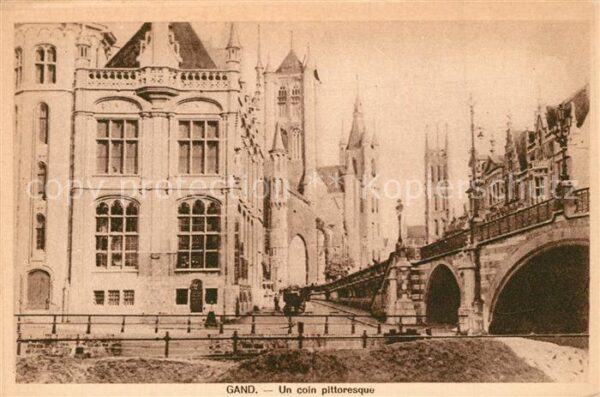 Gand Belgien Un coin pittoresque