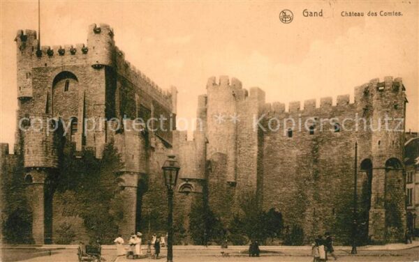 Gand Belgien Chateau des Comtes Schloss Serie Gand N