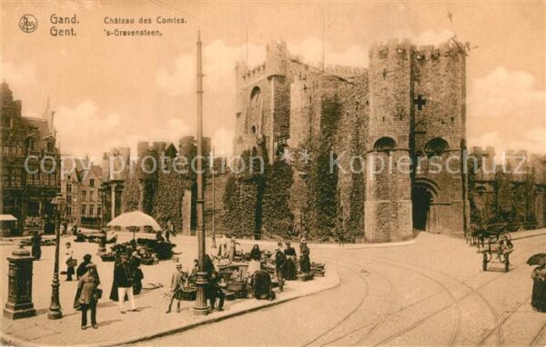 Gand Belgien Chateau des Comtes Schloss