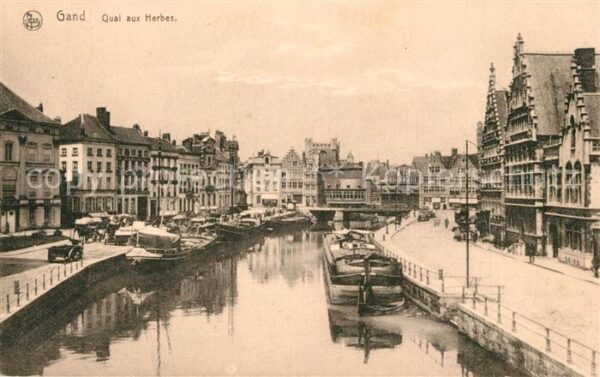 Gand Belgien Quai aux Herbes Serie 3 No 42