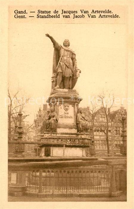 Gand Belgien Statue de Jacques Van Artevelde Monumen