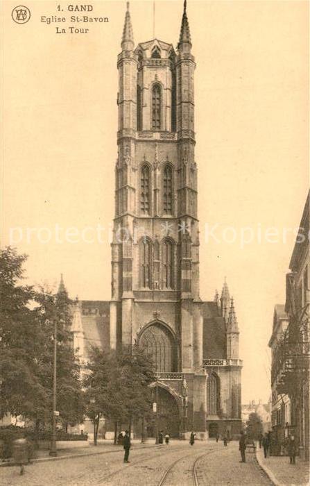 Gand Belgien Eglise Saint Bavon La Tour