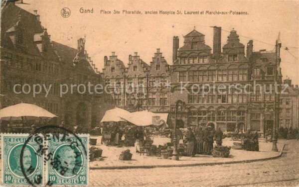 Gand Belgien Place Sainte Pharailde ancien Hospice S