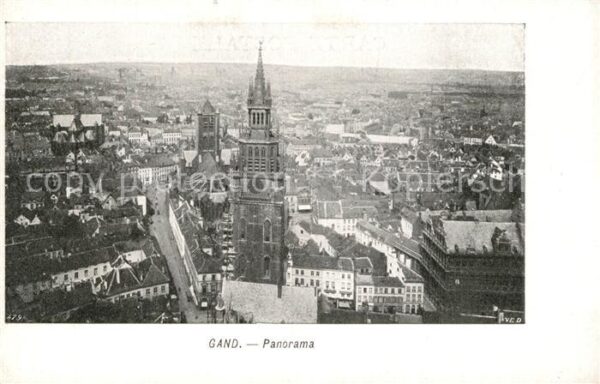 Gand Belgien Panorama de la ville