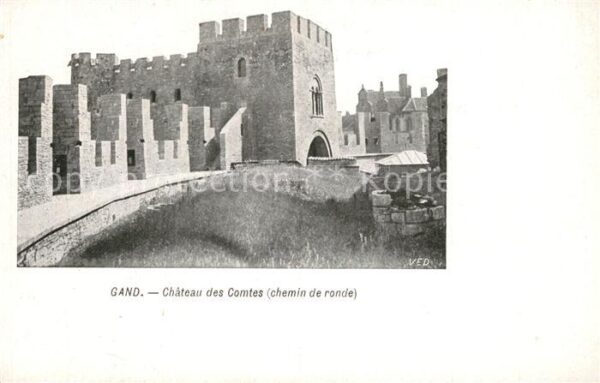 Gand Belgien Chateau des Comtes chemin de ronde