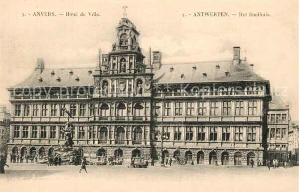 Anvers Antwerpen Hotel de Ville Monument